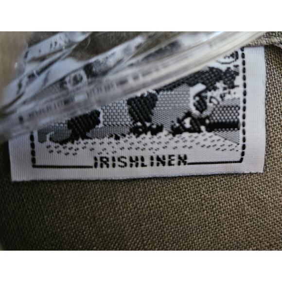 RICHARD MALCOLM Women's Plus 1X Irish Linen Shirt Olive Embroidered Eyelet 46" - Picture 4 of 8